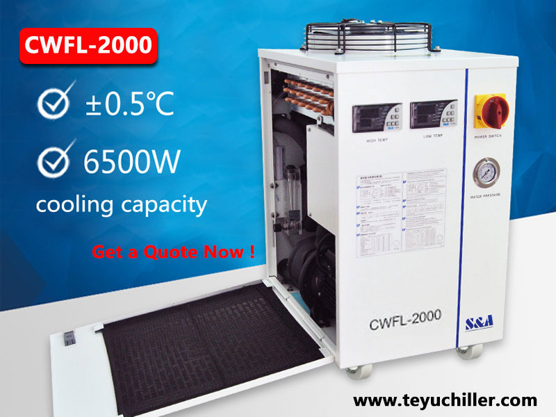 Industrial water cooling chiller for fiber laser w